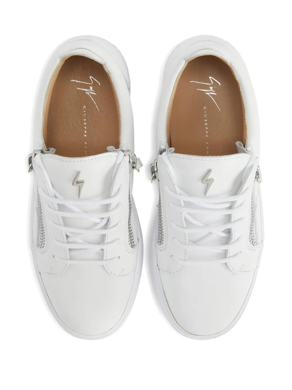 Giuseppe Zanotti Gail sneakers met rits Wit