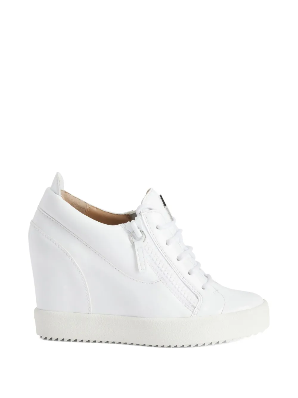 Giuseppe Zanotti Addy sneakers met sleehak Wit