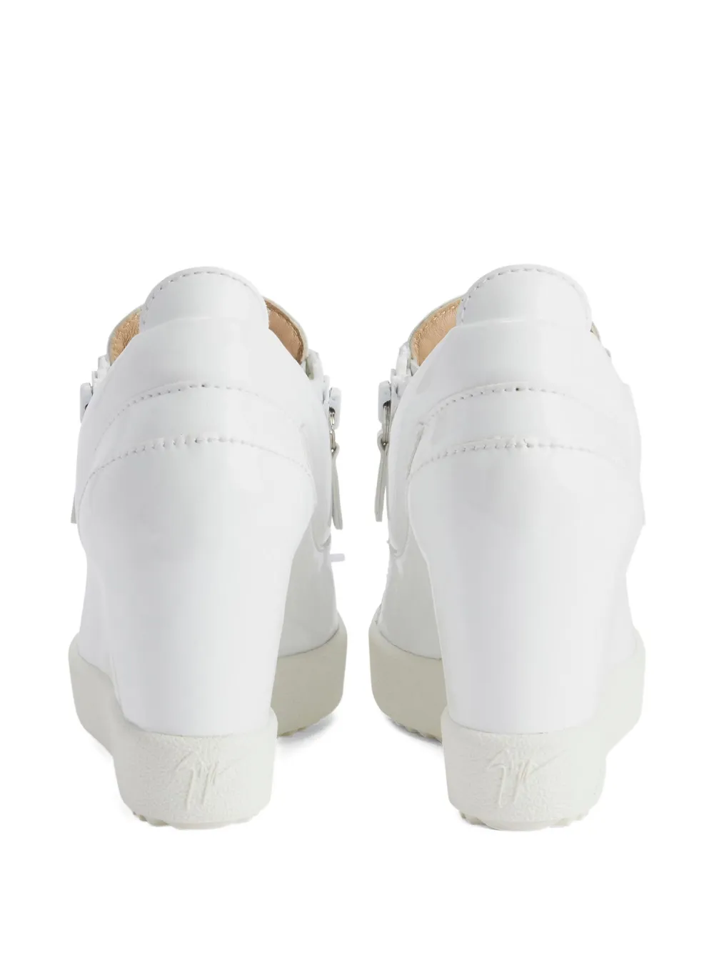 Giuseppe Zanotti Addy sneakers met sleehak Wit