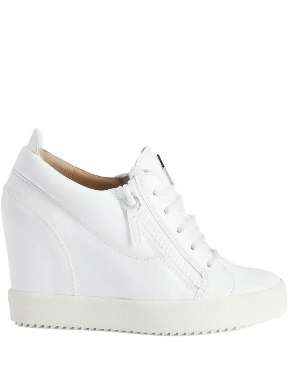 Giuseppe Zanotti Sneakers Addy con zeppa - Bianco