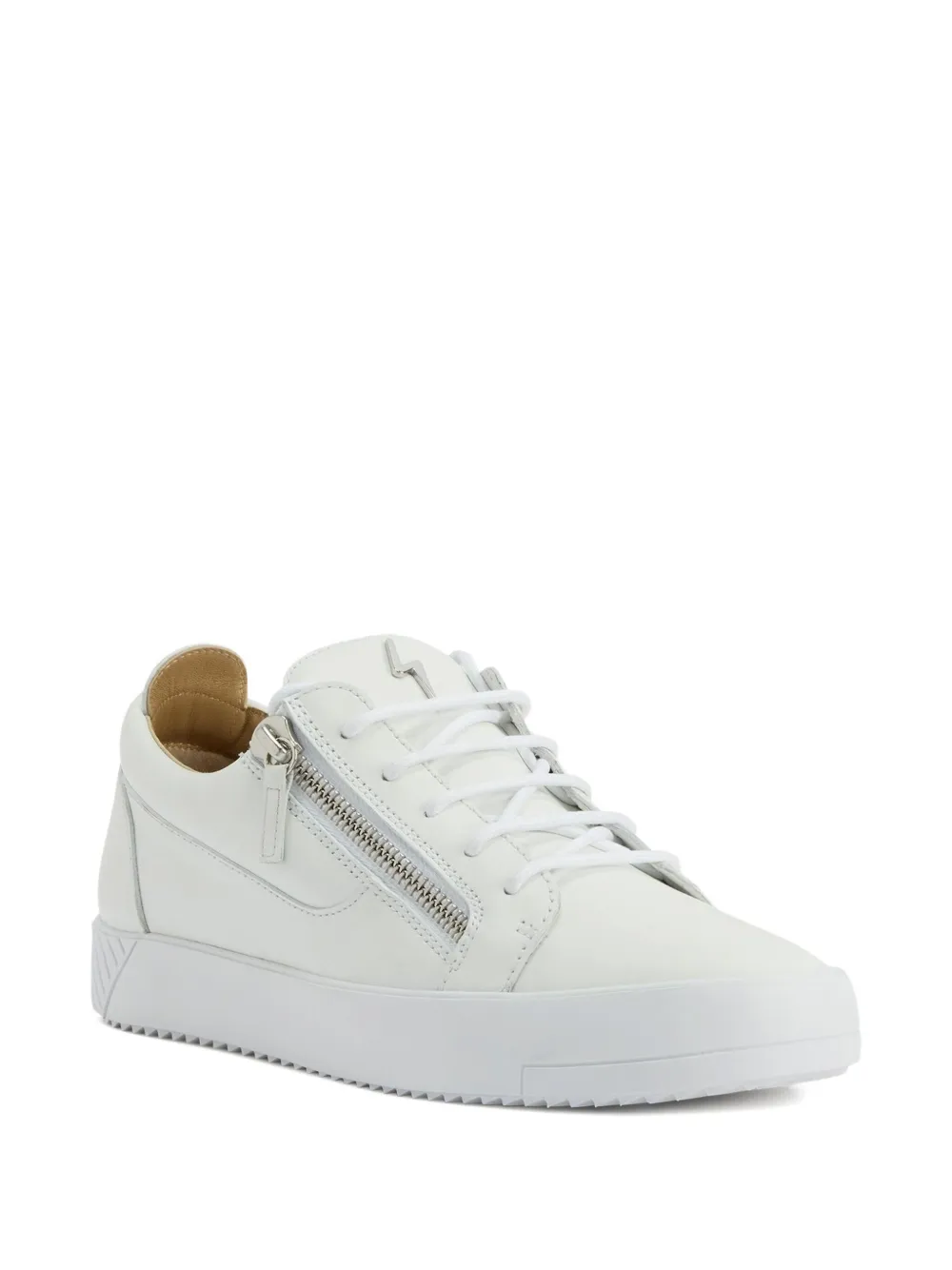 Giuseppe Zanotti Frankie zip-detail lace-up sneakers White