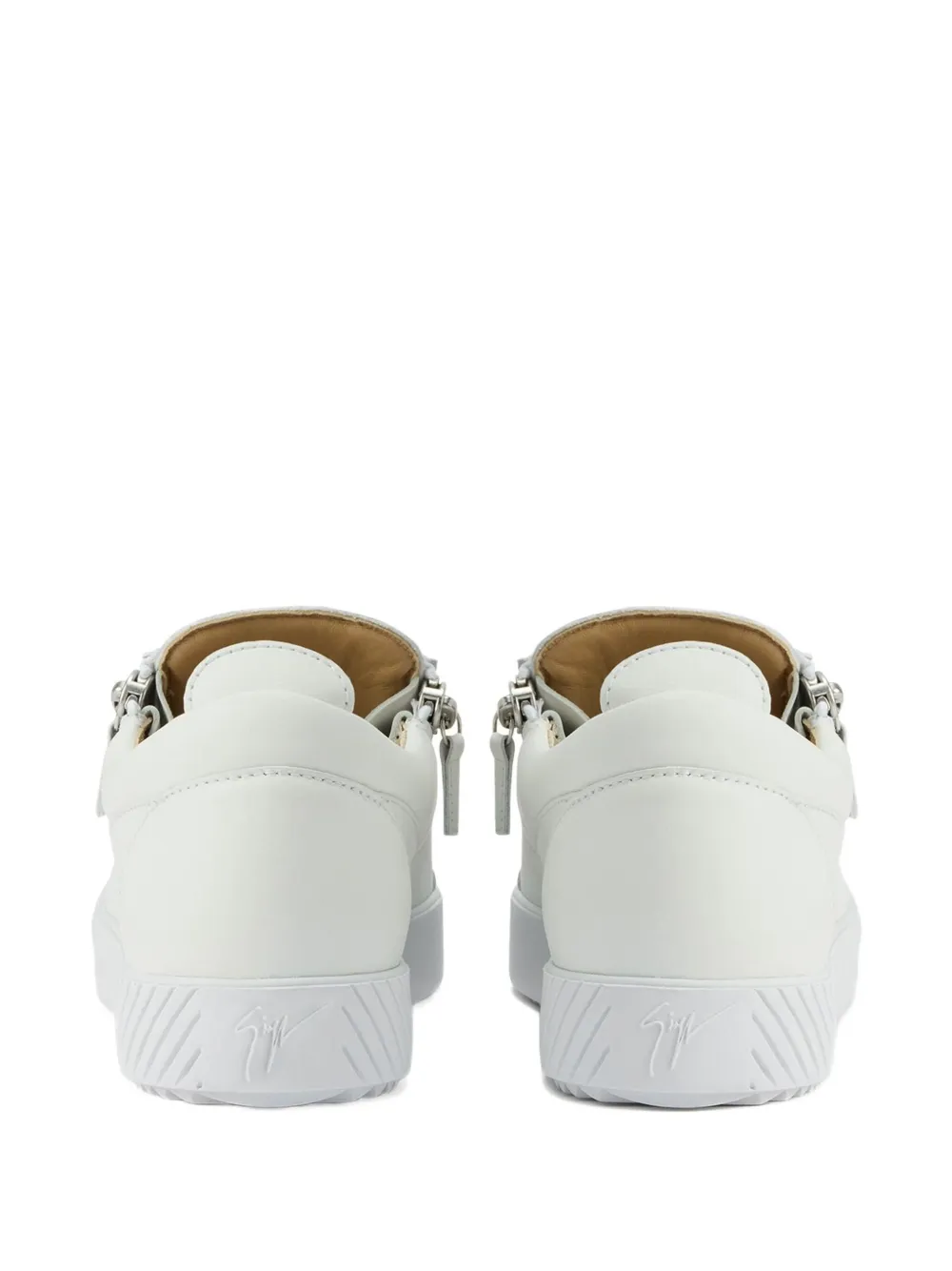 Giuseppe Zanotti Frankie zip-detail lace-up sneakers White