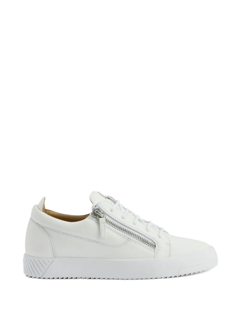 Giuseppe Zanotti Frankie zip-detail lace-up sneakers White