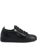 Giuseppe Zanotti Gail zip-detail glitter low-top sneakers - Black