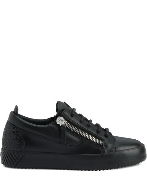 Giuseppe Zanotti Gail zip-detail glitter low-top sneakers