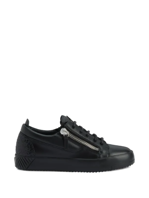 Giuseppe Zanotti Gail zip-detail Glitter low-top Sneakers Black  FARFETCH PH