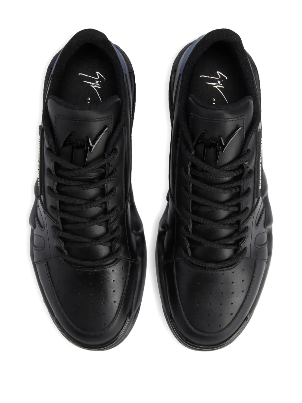 Giuseppe Zanotti Talon leather sneakers Black