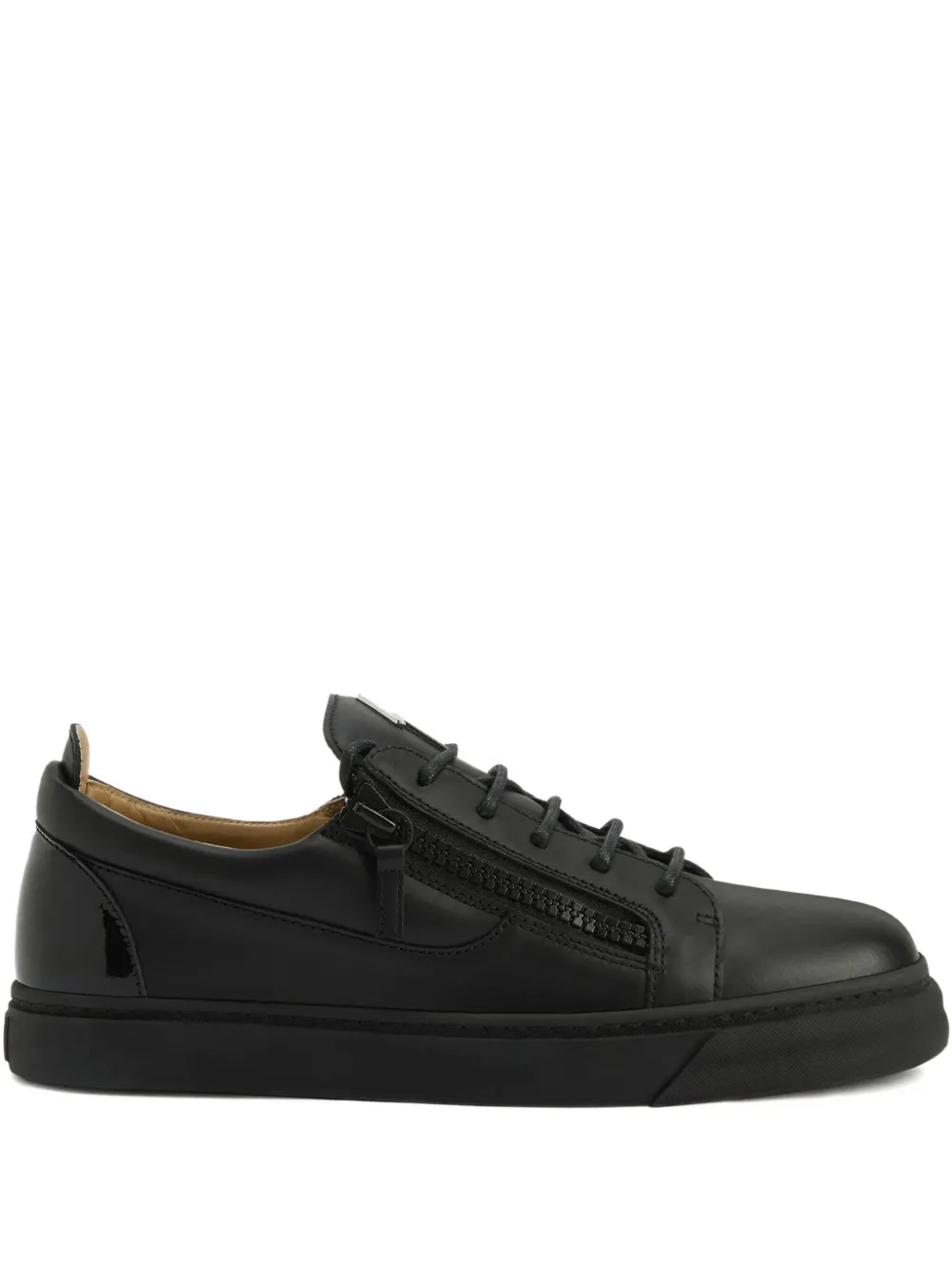 Giuseppe Zanotti Frankie zip-detail leather sneakers Black