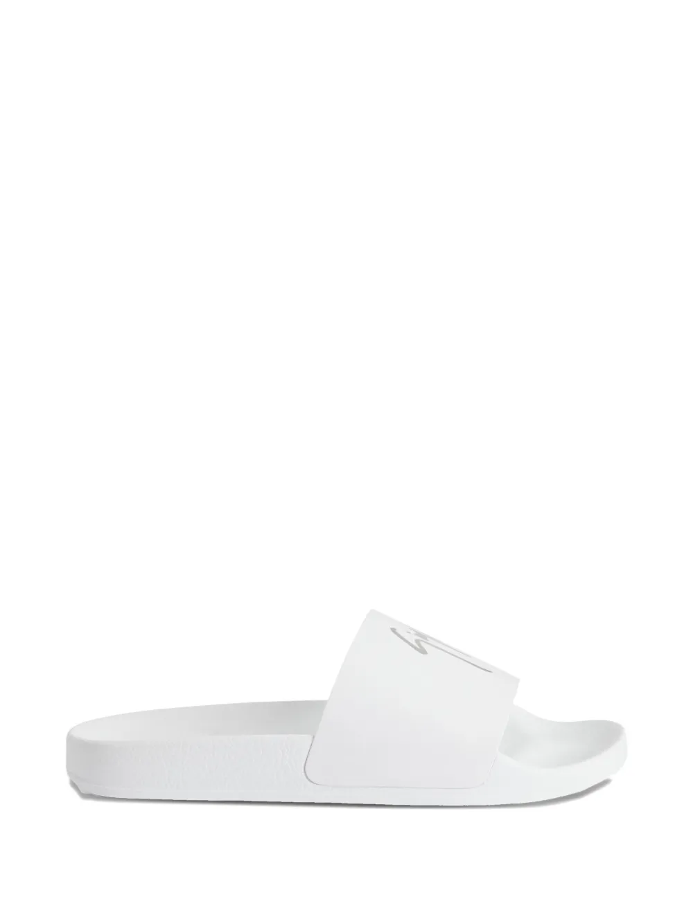 Giuseppe Zanotti Brett logo-embellished leather slides White