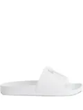 Giuseppe Zanotti Brett logo-embellished leather slides - White