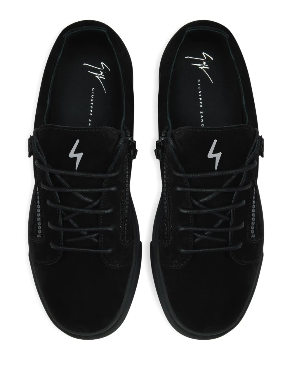Giuseppe Zanotti Frankie zip-lace trainers Black