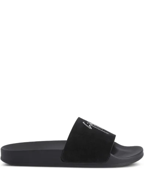 Giuseppe Zanotti crystal-embellished slides