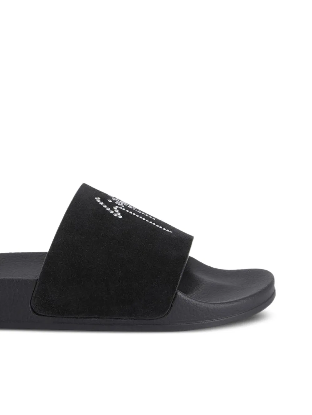 Giuseppe Zanotti crystal-embellished slides Black