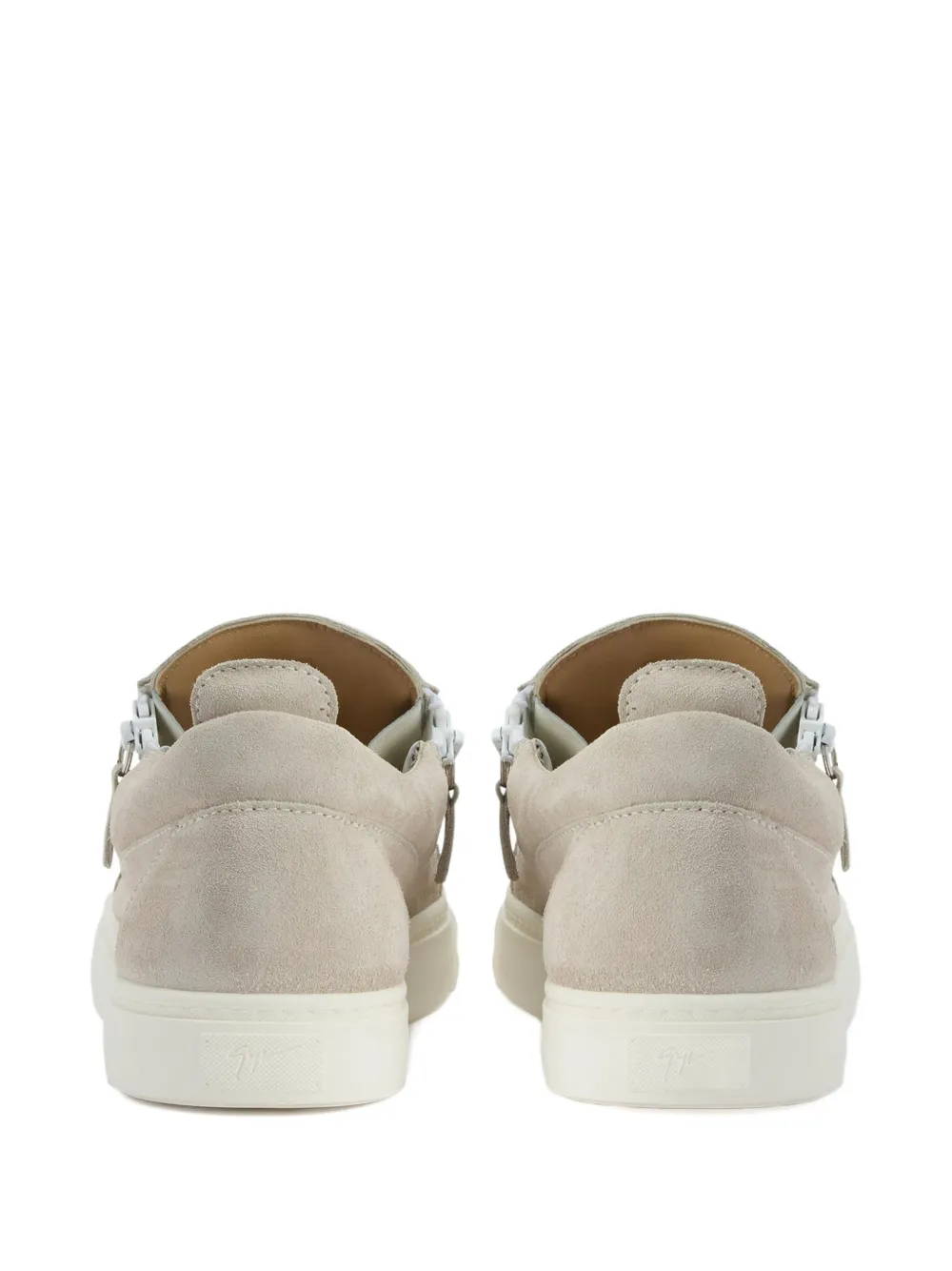 Giuseppe Zanotti zip-detail suede low-top sneakers Grey