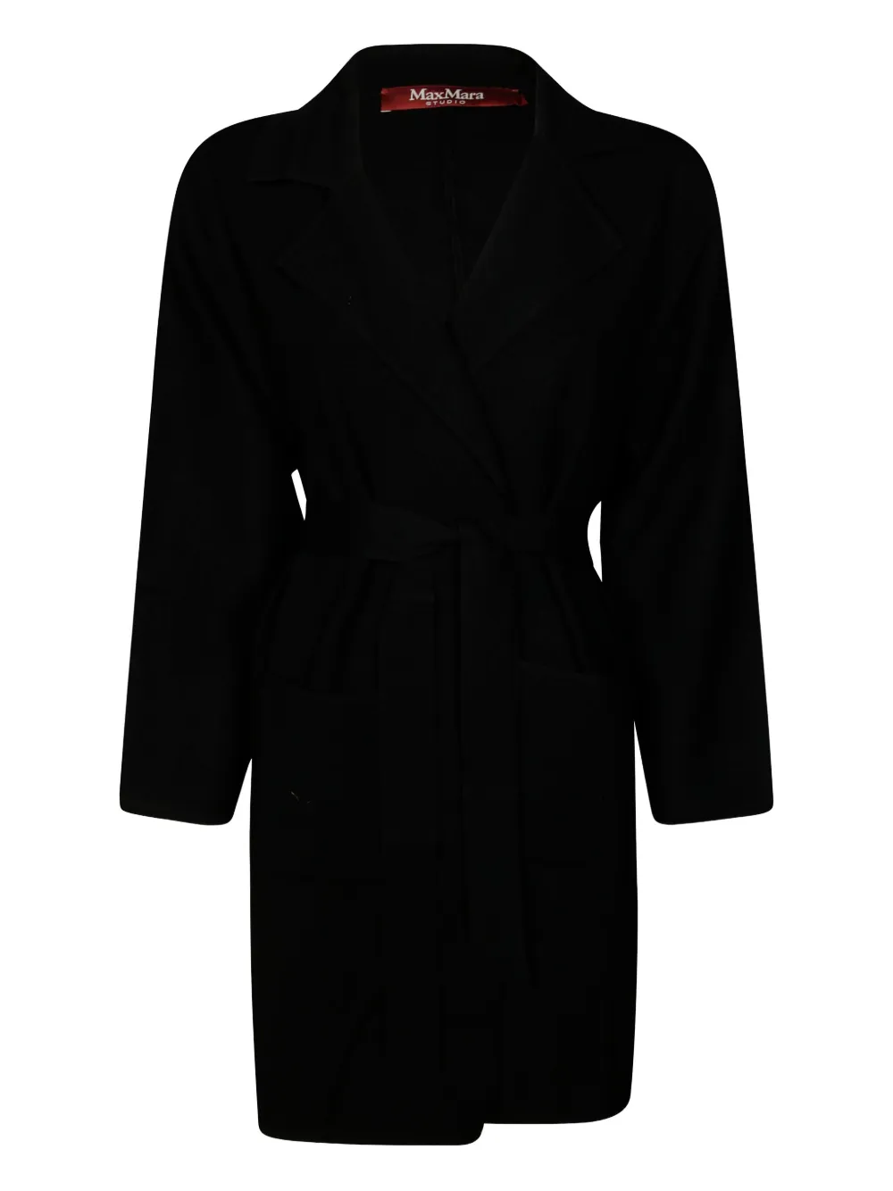 Max Mara Jas met ceintuur Zwart