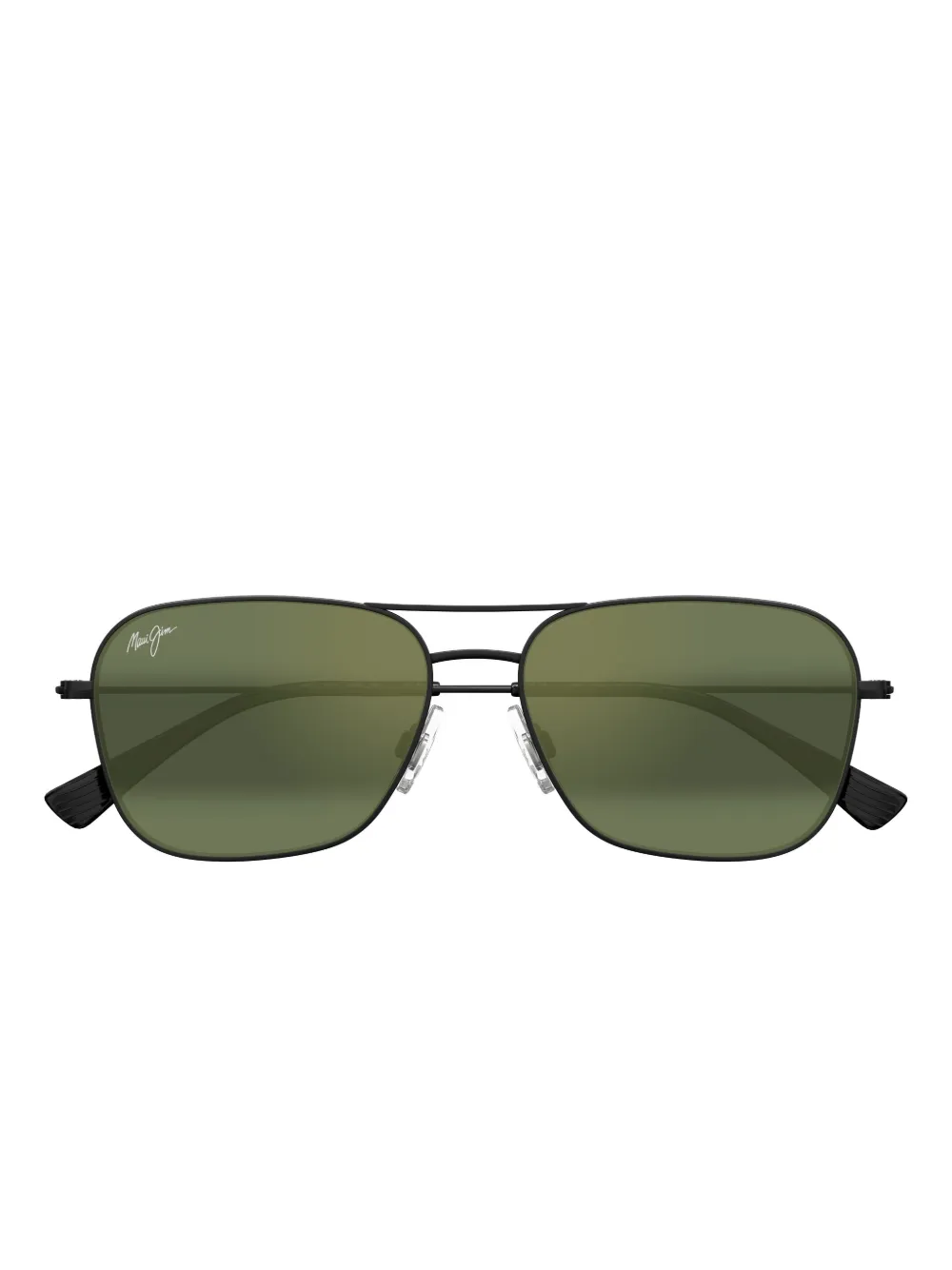 Maui Jim Na‘auao Pilot-frame Sunglasses In Green