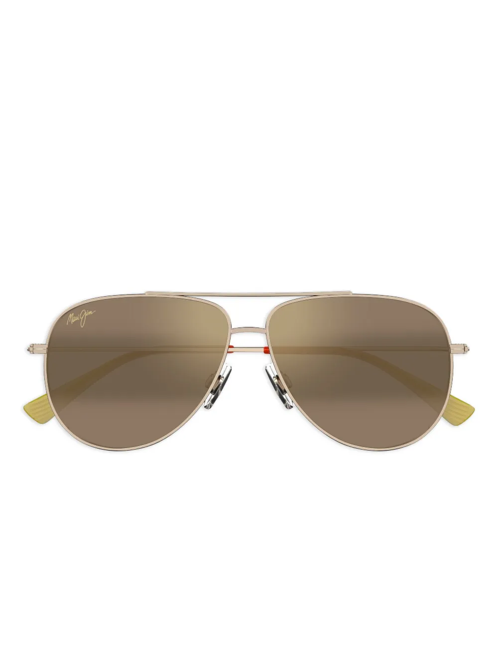 Maui Jim Hau'oli XL zonnebril met goudkleurig montuur