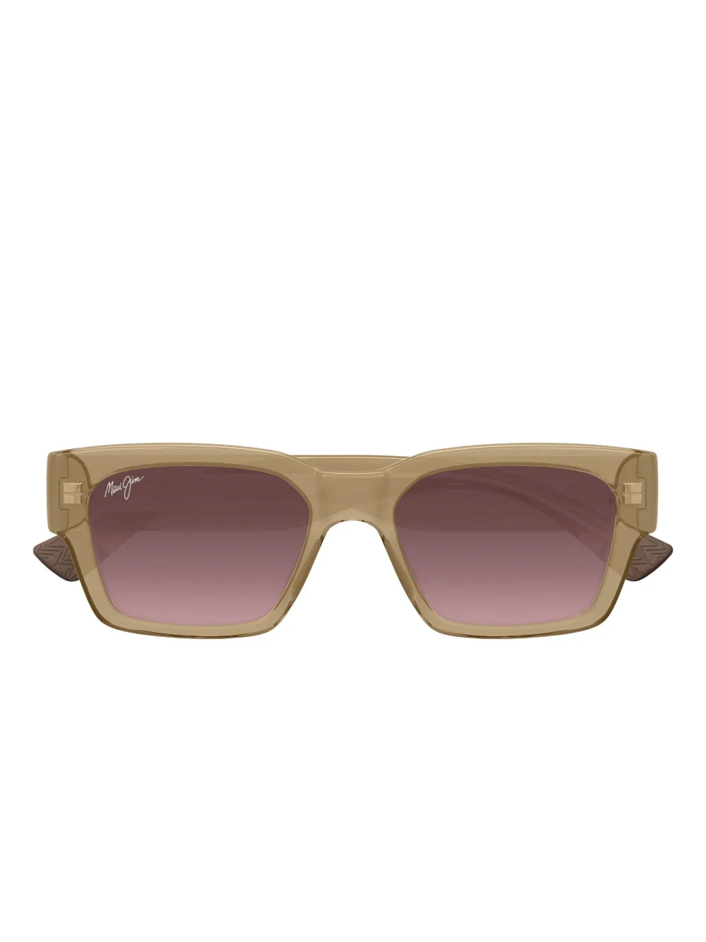 Maui Jim Kenui Rectangular-frame Sunglasses In Neutral