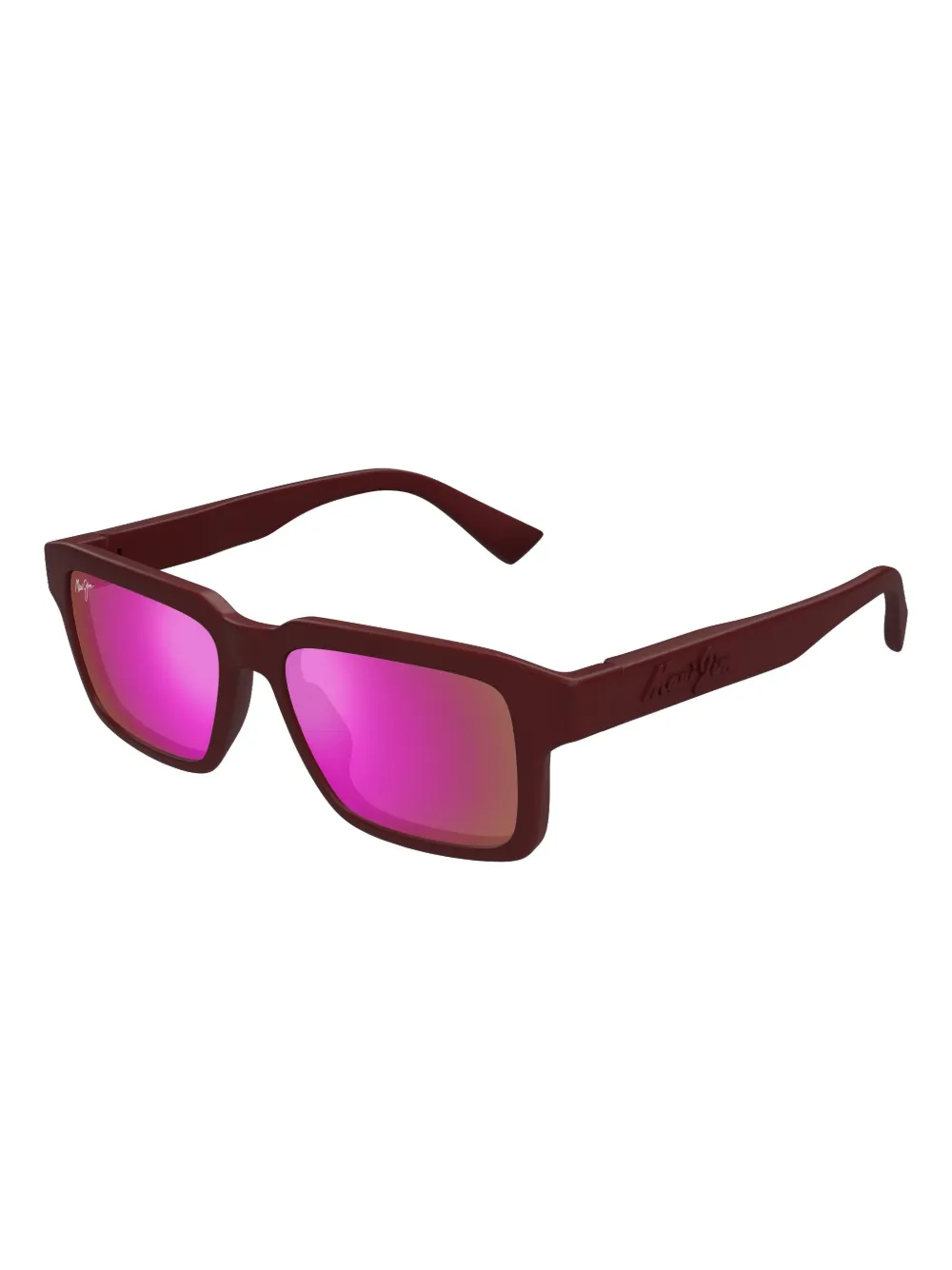 Maui Jim Kahiko square-frame sunglasses Rood