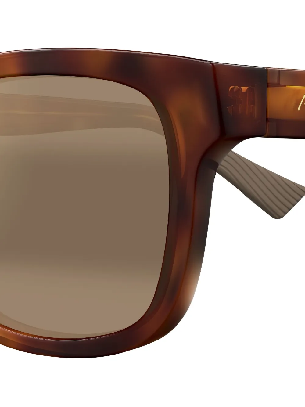 Maui Jim Kāpi‘i Tortoiseshell Square Sunglasses In Brown