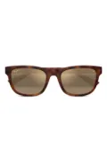 Maui Jim Kāpi‘I tortoiseshell square sunglasses - Brown