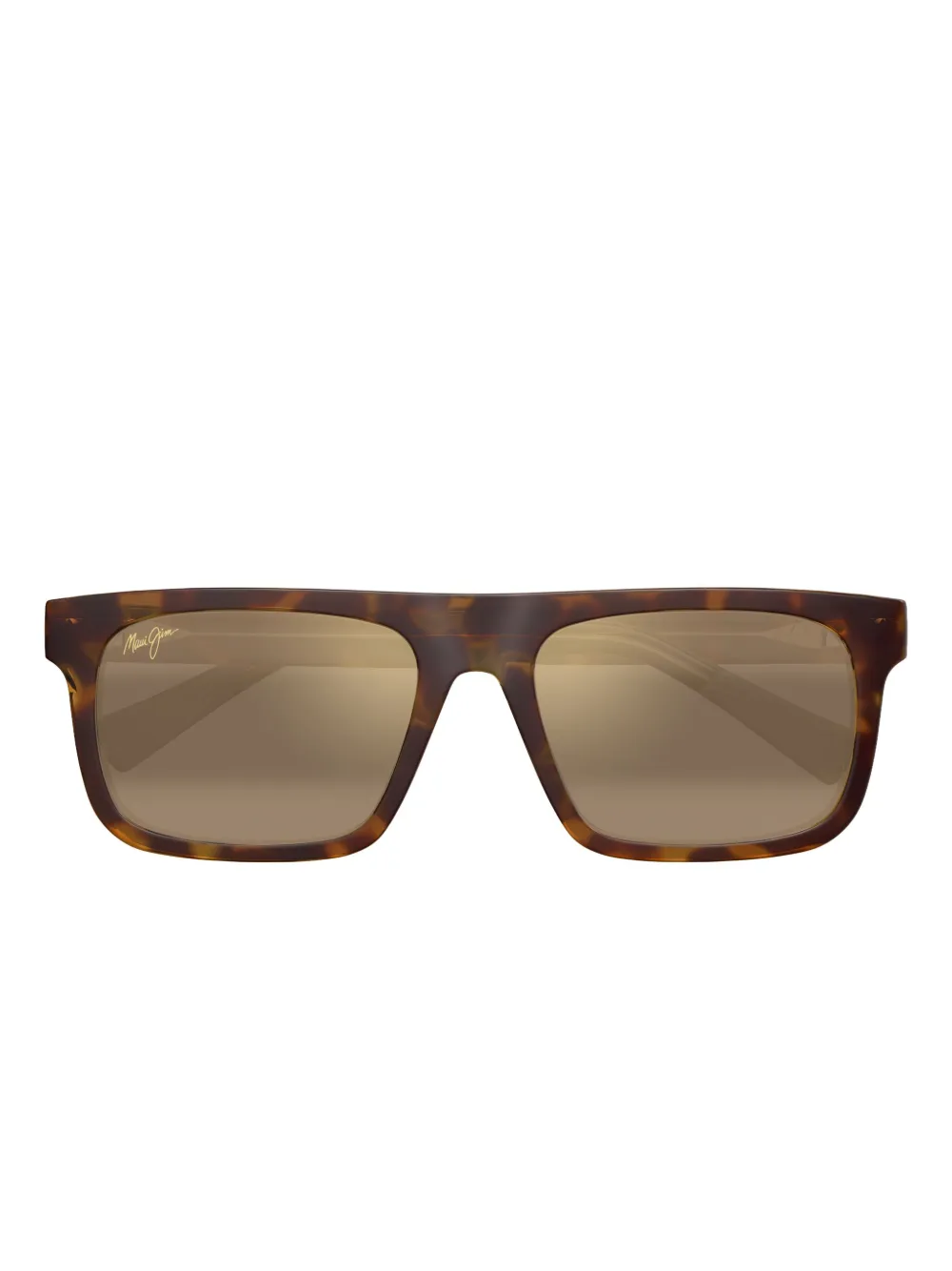 Maui Jim Zonnebril met vierkant montuur Bruin