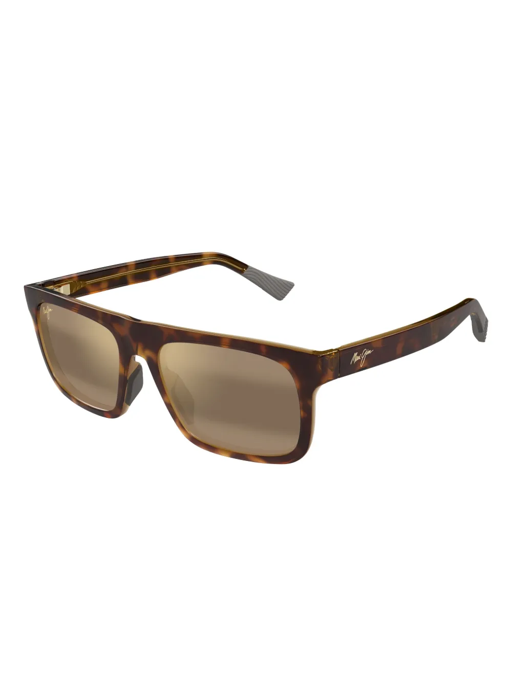 Maui Jim Zonnebril met vierkant montuur Bruin