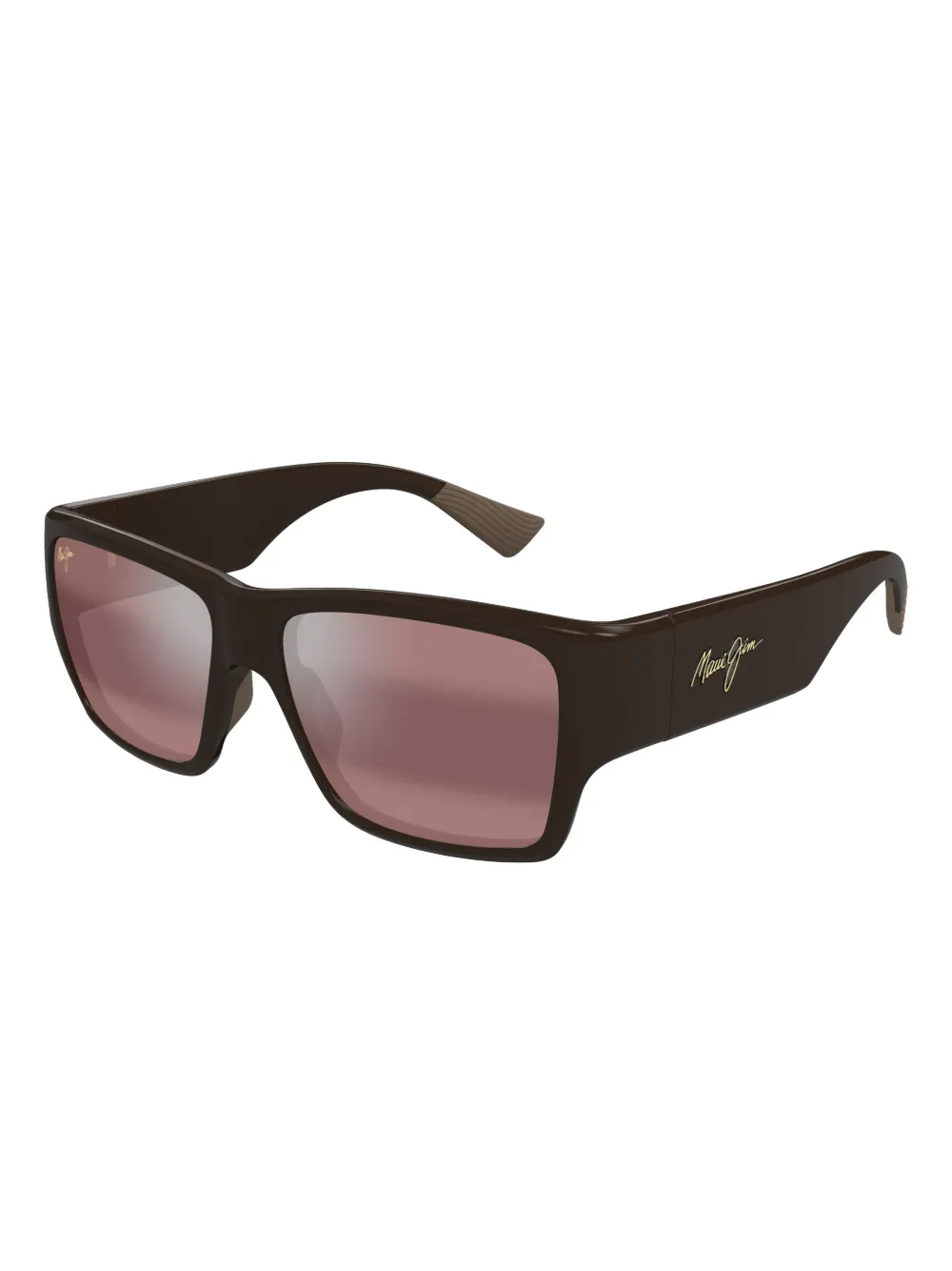 Maui Jim Zonnebril met vierkant montuur Zwart