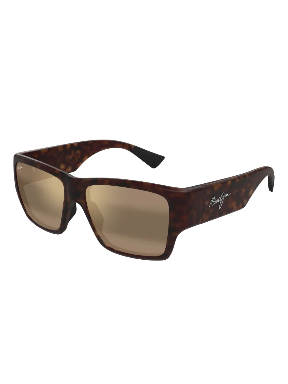 Maui Jim Zonnebril met vierkant montuur Bruin