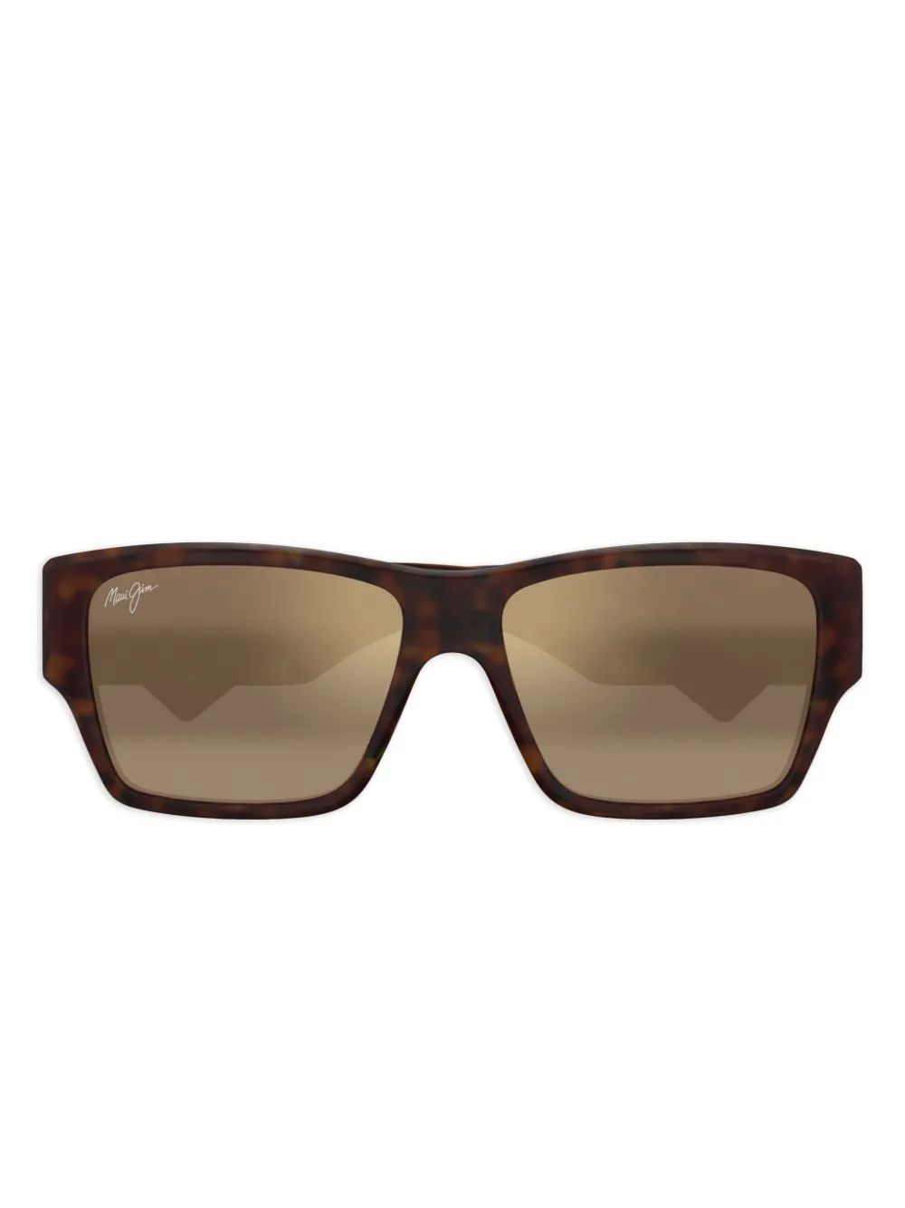 Maui Jim Zonnebril met vierkant montuur Bruin