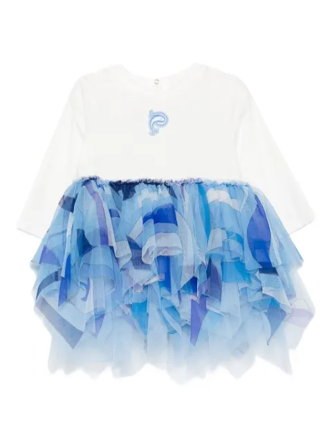 PUCCI Junior embroidered tulle dress
