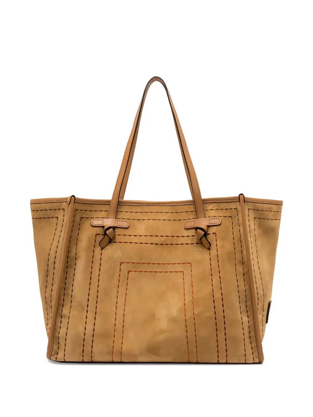 GIANNI CHIARINI Club Marcella suede tote bag Beige