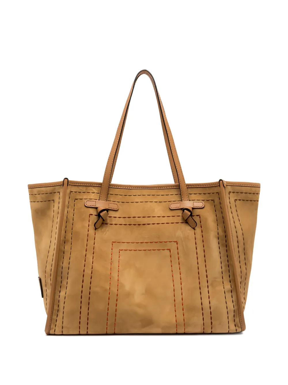 GIANNI CHIARINI Club Marcella suede tote bag Beige