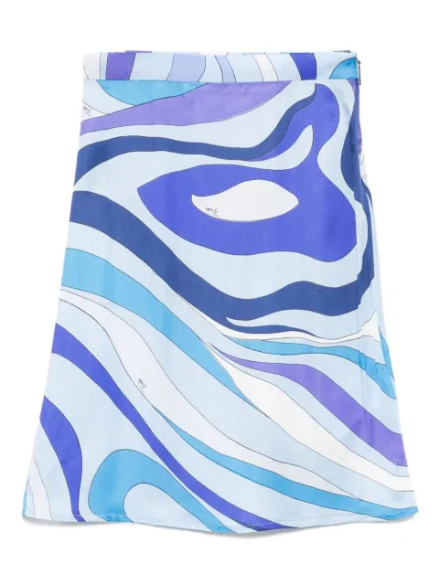 PUCCI Junior swirl-print skirt
