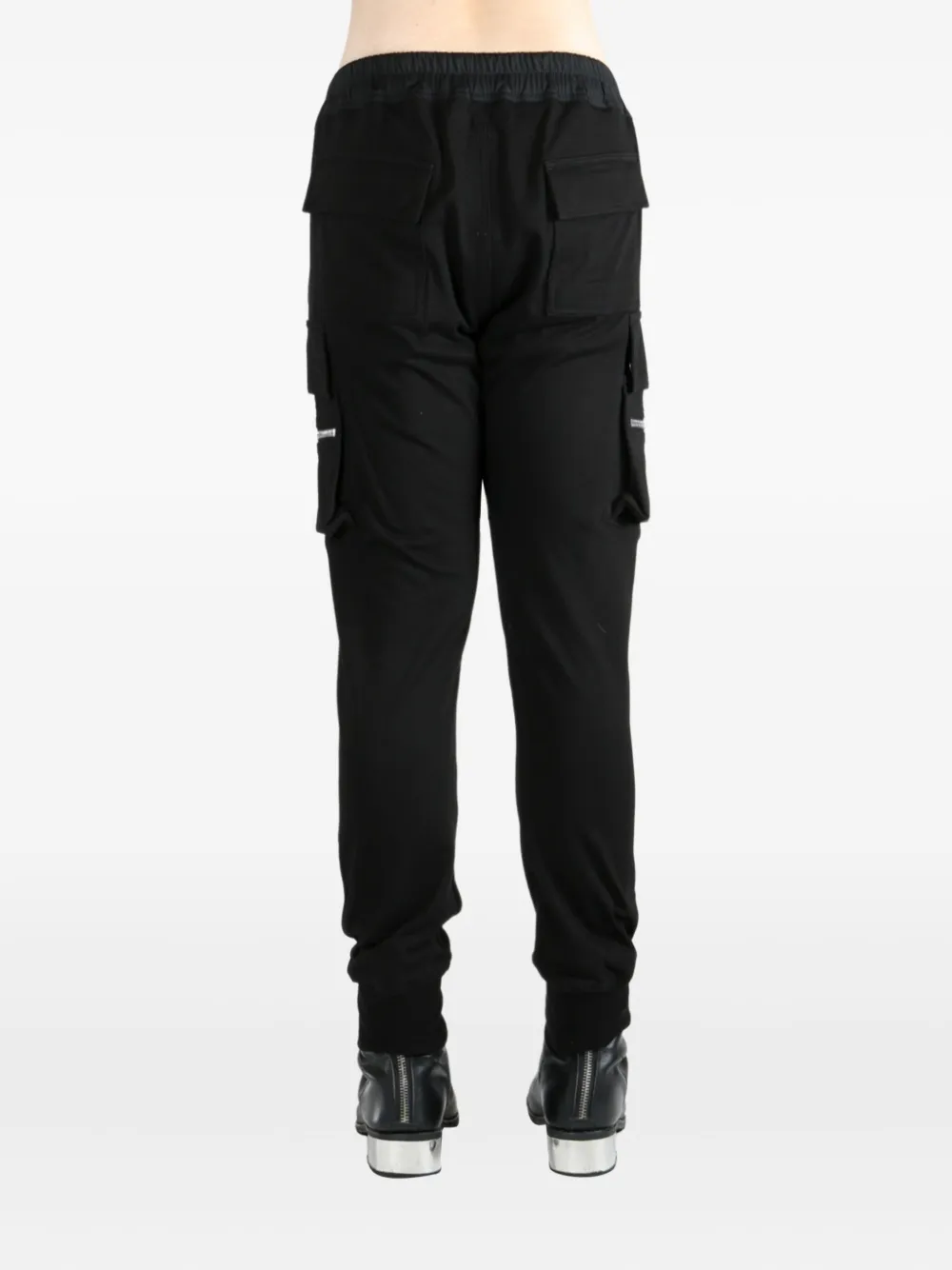 Rick Owens zip-pocket drawstring trousers Zwart