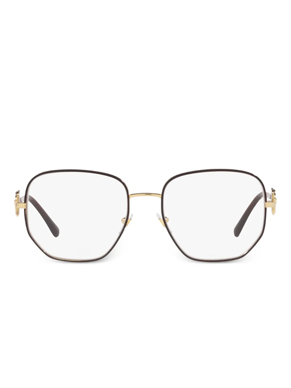 Versace Eyewear Occhiali tondi - Rosso