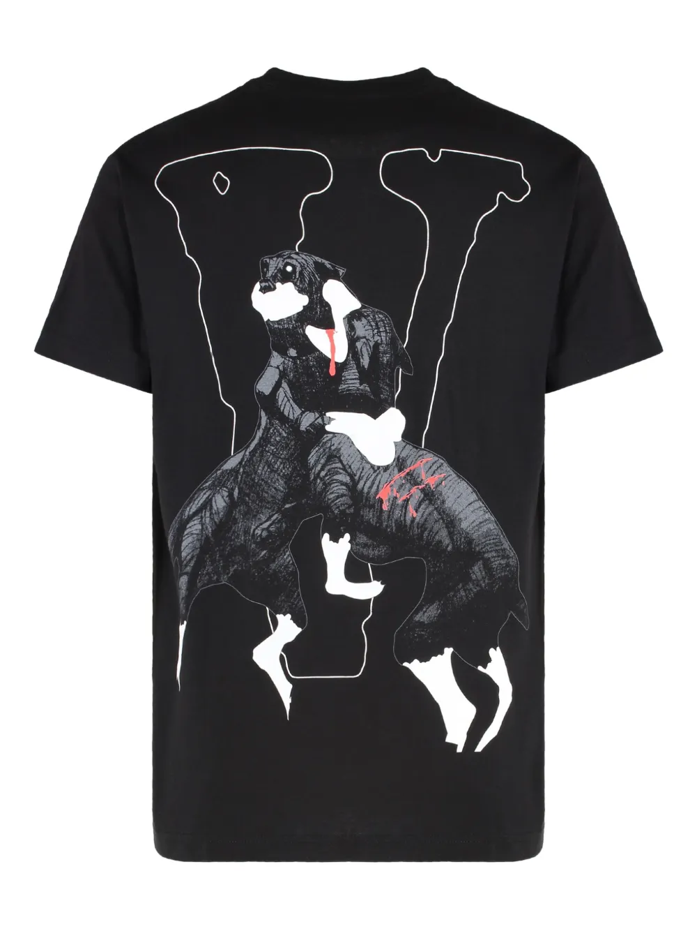 Vlone fighting-dogs print T-shirt | T-Shirts | Image 2