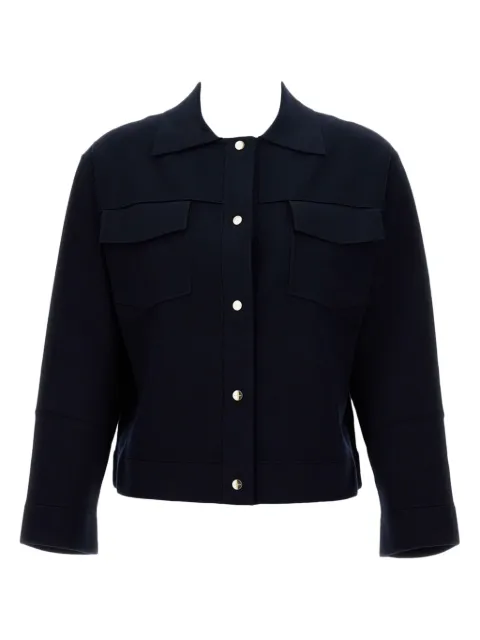 Max Mara pointed-collar patch-pocket shirt jacket