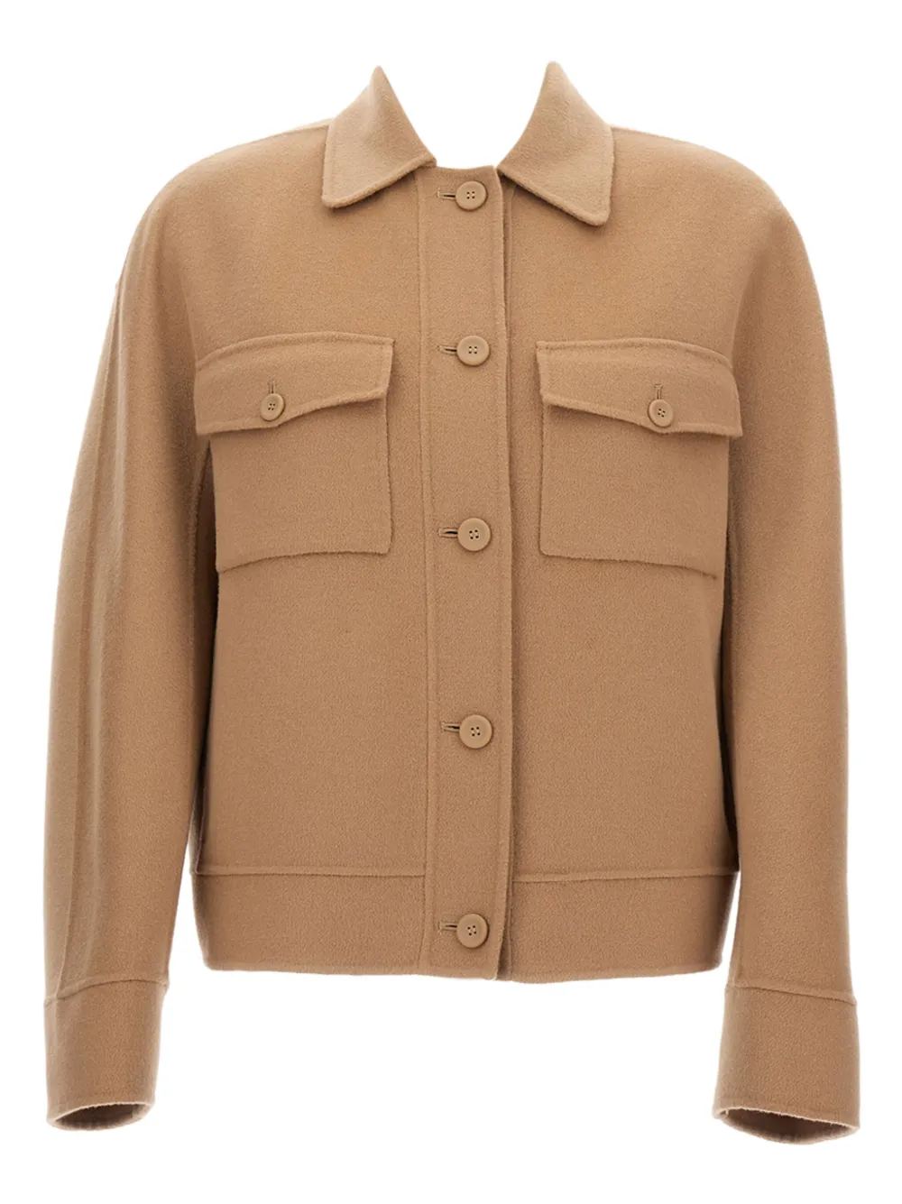 Max Mara Jack met opgestikte zak Bruin
