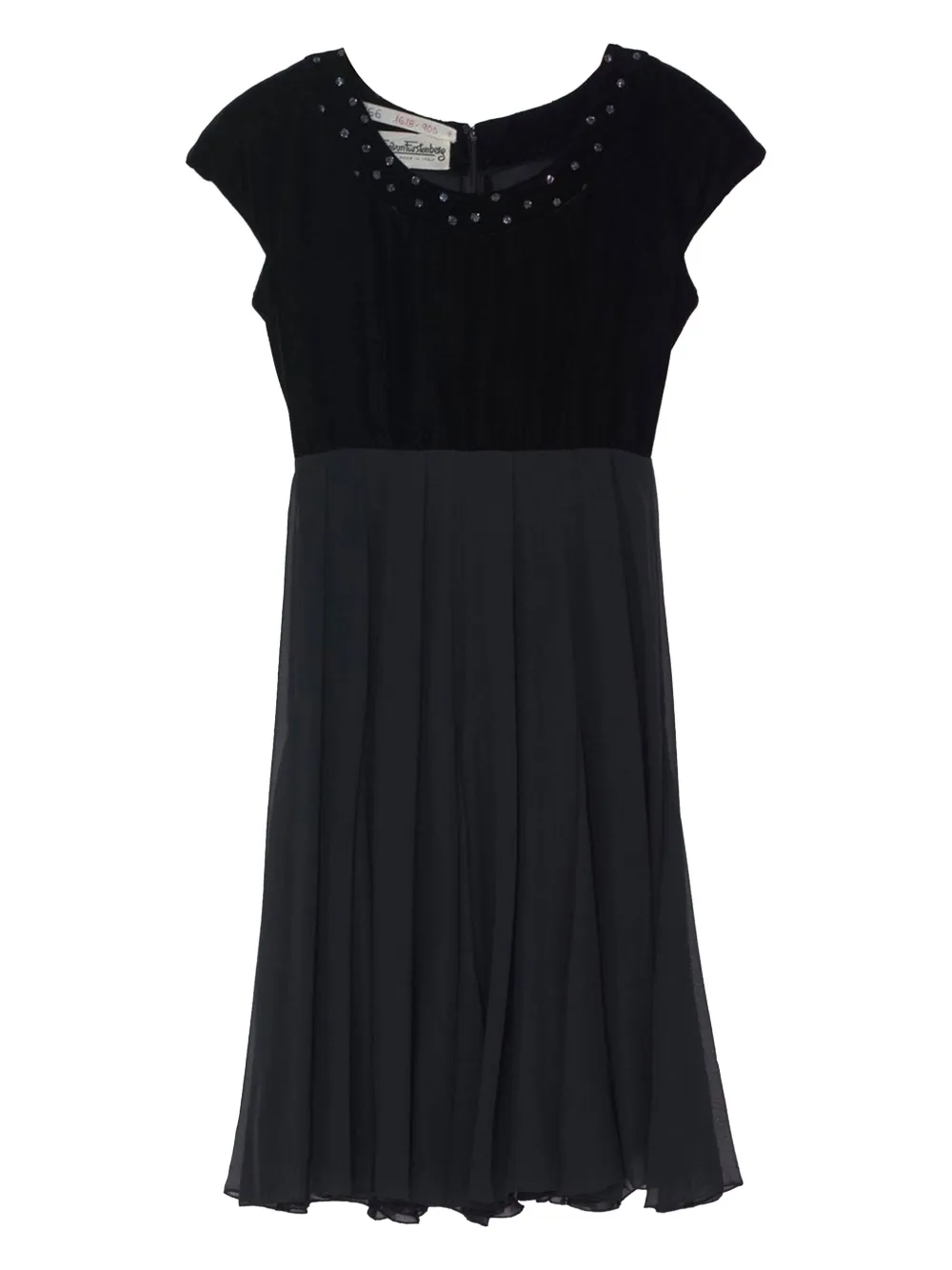 Egon Von Furstenberg embellished velvet dress | Black | Image 1