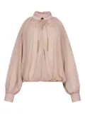 LIU JO high-neck tassel blouse - Pink