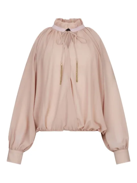 LIU JO high-neck tassel blouse