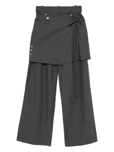 ALOHAS wrap-front trousers