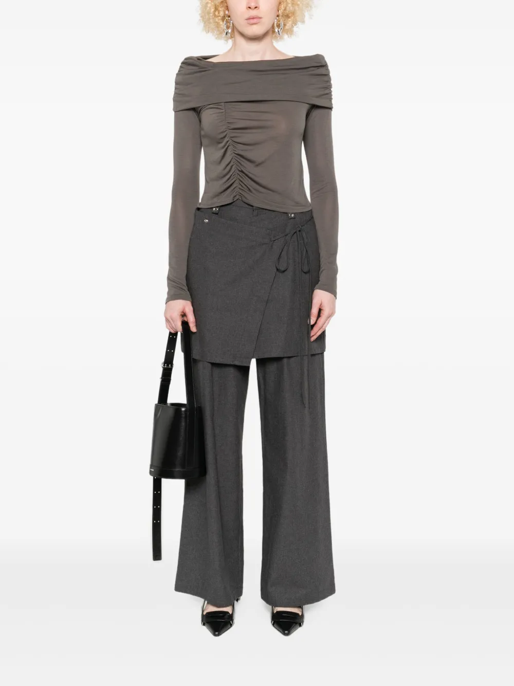 ALOHAS off-shoulder ruched top | T-Shirts & Jersey Shirts | Image 2