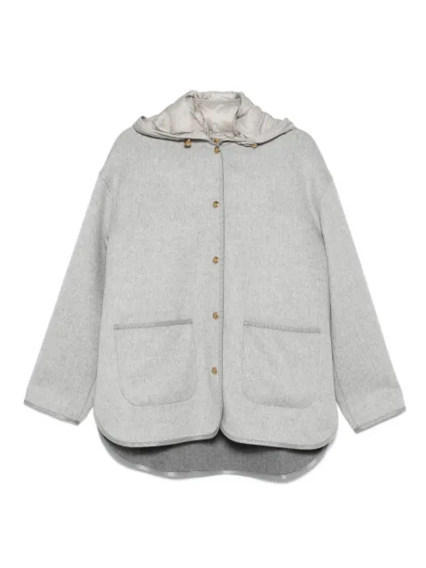 Moncler hooded patch-pocket jacket