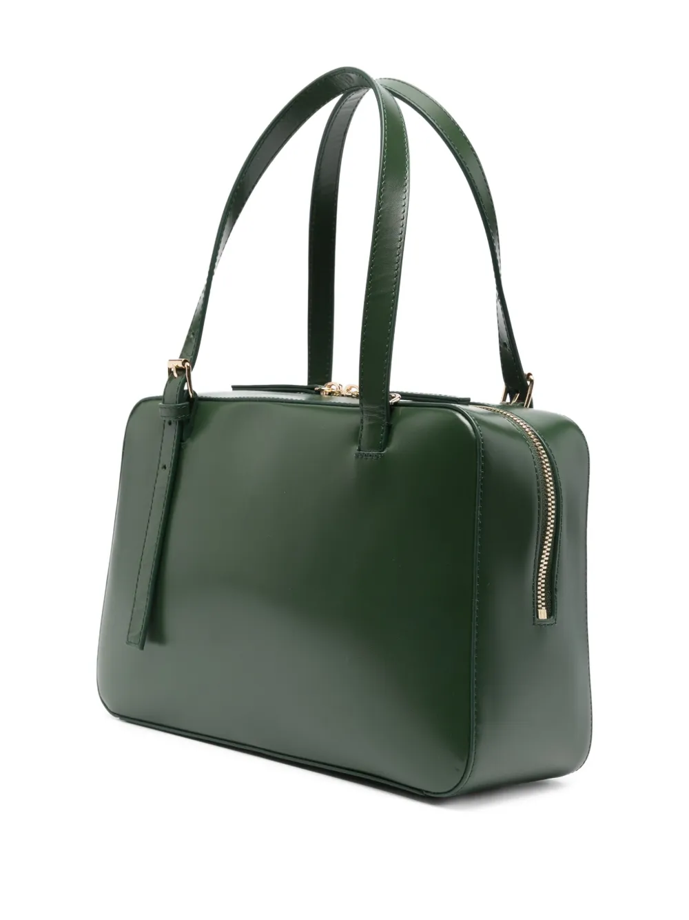 A.P.C. Virginie leren shopper Groen