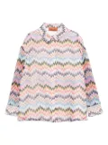 Missoni Kids zigzag-print shirt - Pink