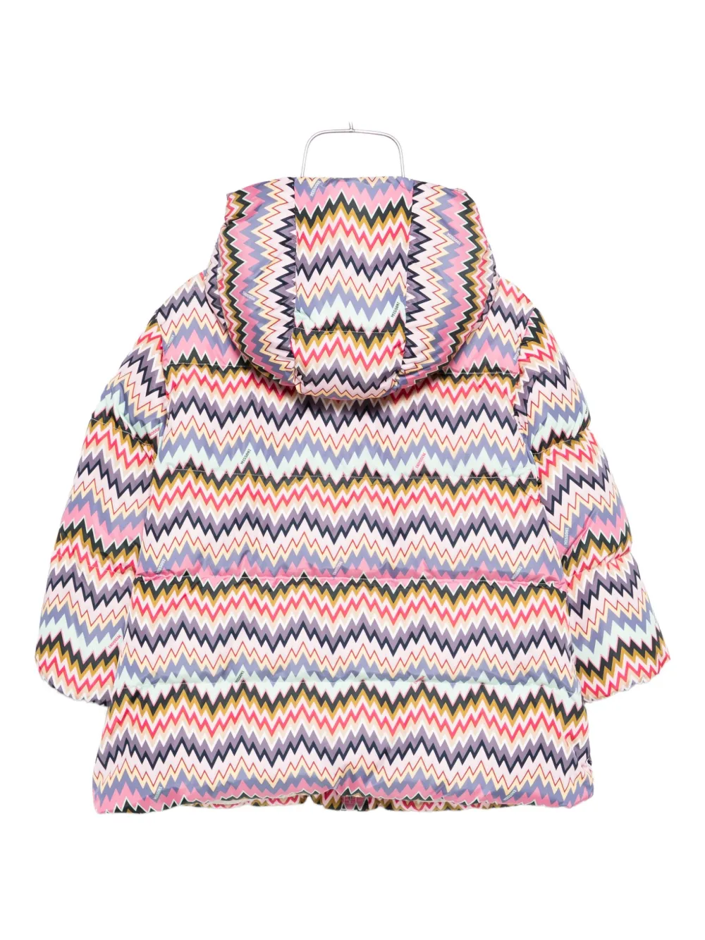 Missoni Kids Donsjas met chevron patroon Roze