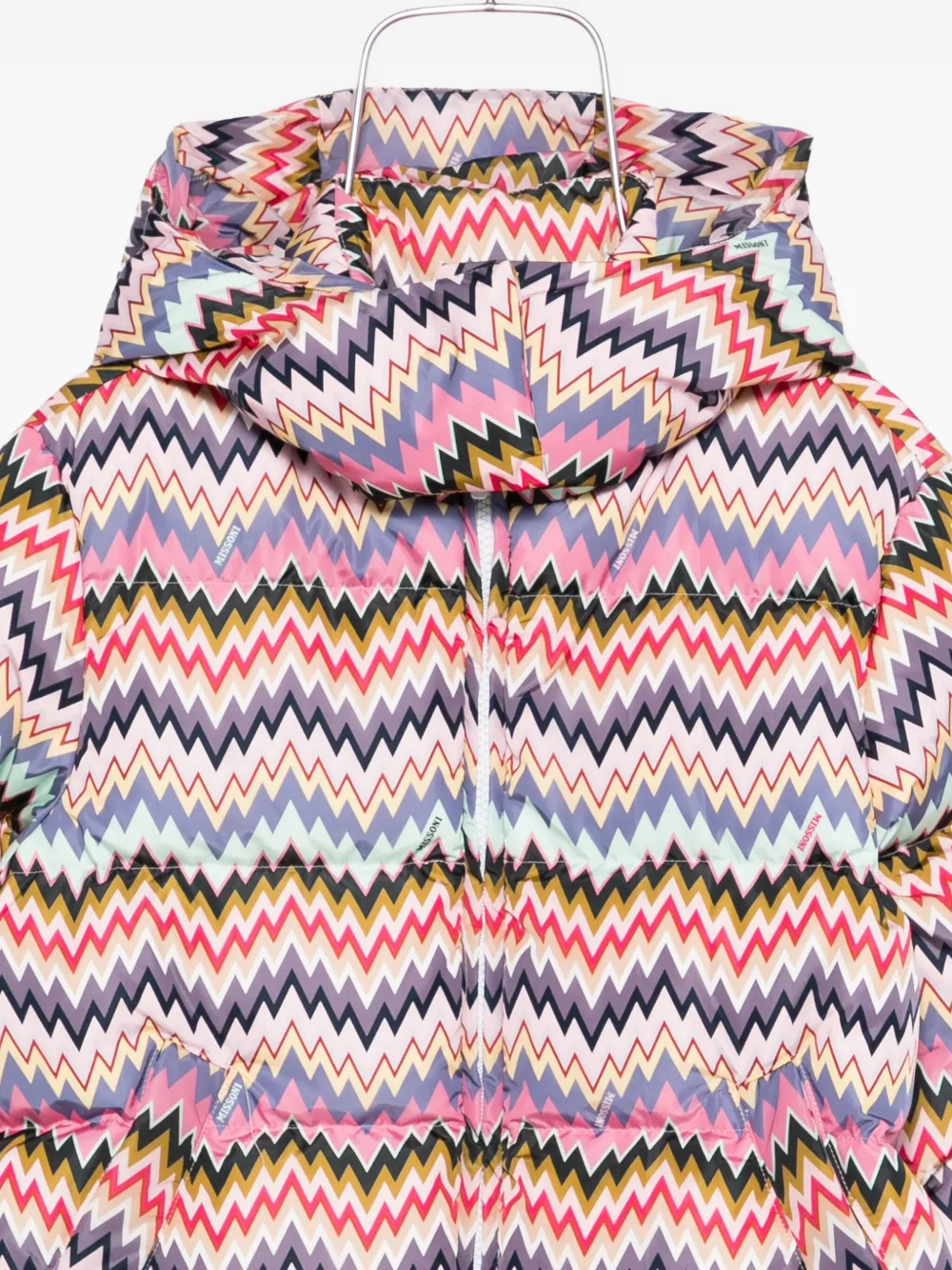 Missoni Kids Donsjas met chevron patroon Roze