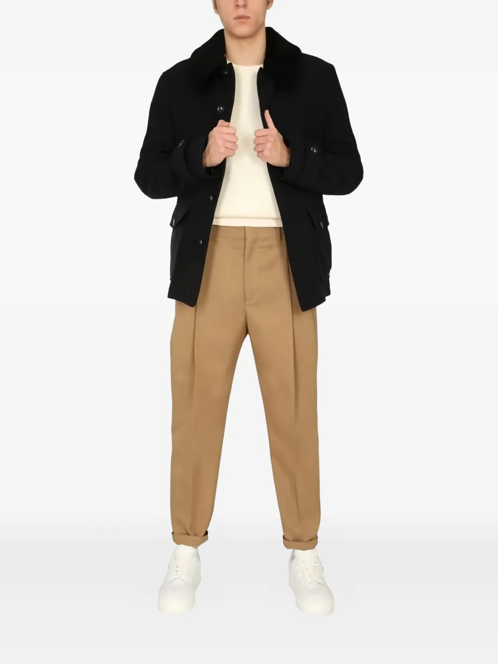 Saint James Casaco com abotoamento simples e bolso | Casaco de abotoamento simples | Image 2